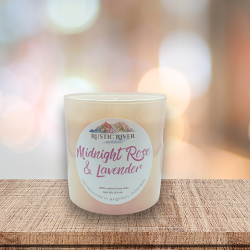 Midnight Rose & Lavender Candle