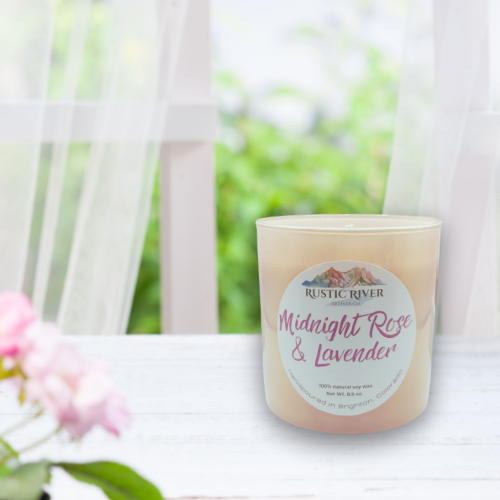 Midnight Rose & Lavender Candle