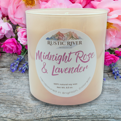 Midnight Rose & Lavender Candle