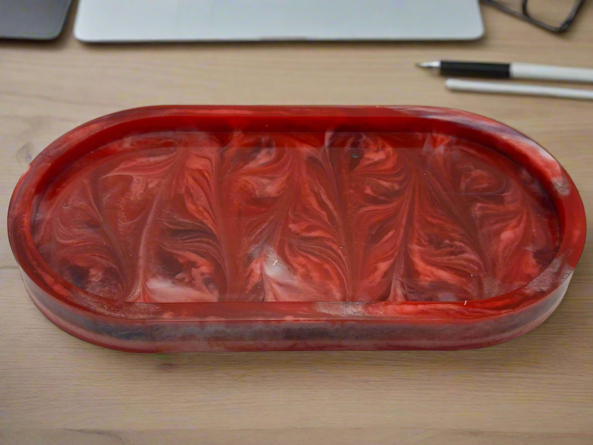 :  🌿 Rustic River Trinket Tray – Custom Catch-All